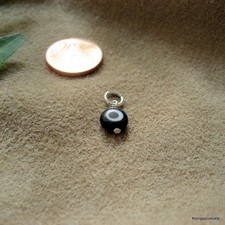 Glücksauge Anhänger in 925er Silber, Glas Nazar: ca. 5-6 mm, Farbe wählbar, NEU
