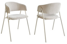 Esszimmerstuhl Küchenstuhl Polsterstuhl Wohnzimmerstühle 2er Set Beige Neu