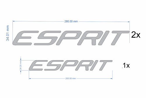 Dethleffs esprit aufkleber - esprit,