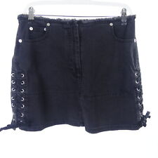 MCQ BY ALEXANDER MCQUEEN Rock Jeansrock Skirt Denim Schwarz Gr. W27