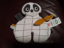 Kakadu Schmusetuch Kuscheltuch Panda Pandabär in Weiß Grau Senfgelb Top