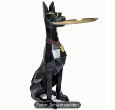 Große Dekorative Statur - Stilvoller Dobermann Weihnachtsgeschenk