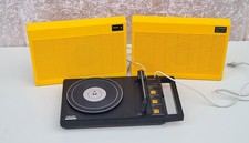 Vintage Koffer-Plattenspieler von Philips Stereo 200, 1970er Jahre, gelb, selten
