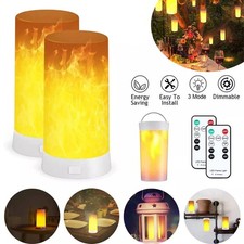 2 Stk LED Flammen Lampe mit