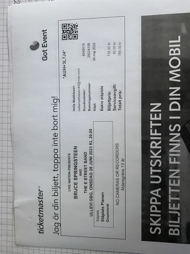 Bruce springsteen tickets - bruce,