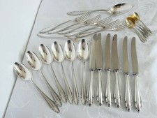6 Personen Besteck 25 Teile, Deetjen 100 versilbert