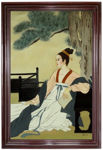 ölbild asiatische mädchen - Ölbild,
