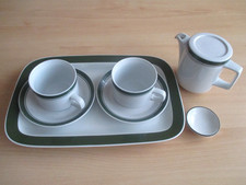 DDR, typisches originales MITROPA-Geschirr, grüner Rand "Rationell-Design" !!!