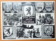 Sonderkarte : " 700 Jahre Stadt Berlin, 1937 " , Top - Sonderstempel !!