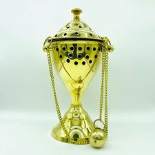 Weihrauchschwenker Räuchergefäß Weihrauchfass Messing Handarbeit Bakhour Gefäß