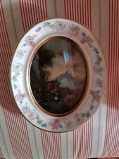 Atelier Porzellanbild  Blumen Wandplatte Wandbild Landschaft 