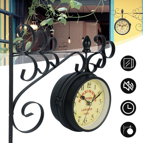 Doppelseitig wanduhr retro - doppelseitig,