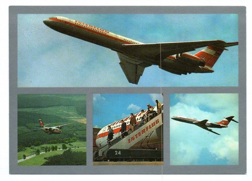 Flugzeug 62m interflug - ak, il-62m