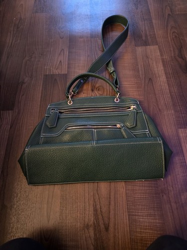Grün leder handtasche - grün,