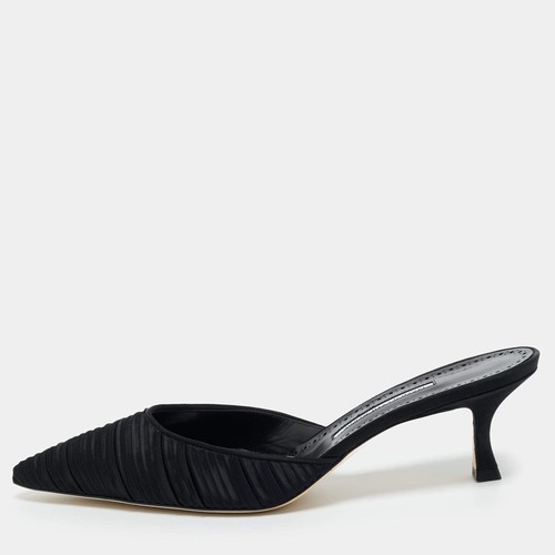 Manolo blahnik schwarze - schwarze, satin