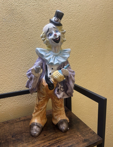 Handbemalte clown figur - handbemalte, clown-figur
