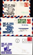 3x BRANIFF AIRWAYS 1965 "New Orleans/Omaha/Shreveport"  Erstflüge AAMC J-1061-64