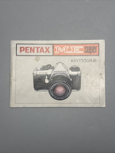 Pentax super käyttöohje - pentax,