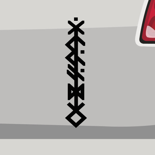 Aufkleber odins speer rune - odins,