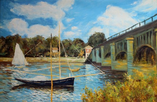 Original gemälde nach - nach, claude