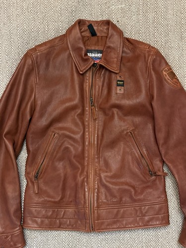 Blauer usa lederjacke biker - blauer,