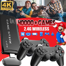 40000+ Retro Videospielkonsole 4K HD TV Spiel Stick inkl.2XWireless Controller