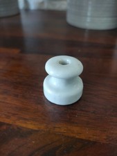 1 Stk. Isolator 3 cm Vintage Keramik Rolle Hausinstallation antik 