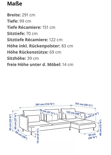 4er sofa söderhamn - sofa, in