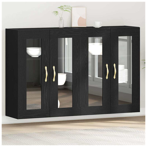 Hängeschrank schwarz eiche - schwarz,