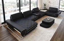 Ledersofa Wohnlandschaft Sofa
