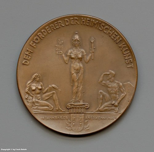 Bronze plakette dem - bronze,