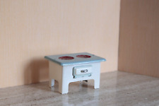 Herd Küchenofen Küchenherd aus Metall großes Puppenhaus Puppenstube DDR Blech