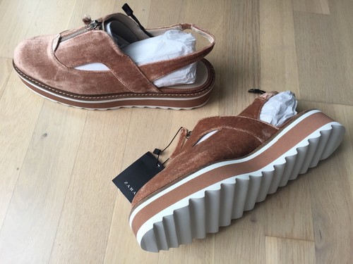 Zara slingback aus samt - zara,