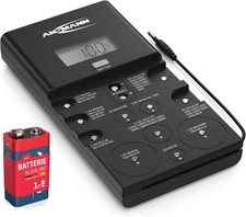 ANSMANN Batterietester digital – Knopfzellen, Li-Ion & Lithium Batterien