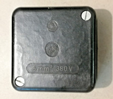 Bakelit Verteilerdose 1 Stück Aufputz Verteiler AP bis 5 x 6qmm unbenutzt  alt