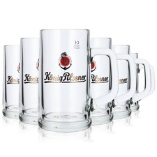 6x König Pilsener Bierseidel
