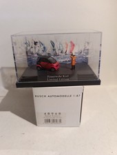 Busch 48968 , Diorama Smart Fortwo "Feuerwehr Kiel" , in OVP , Spur H0 , 1:87