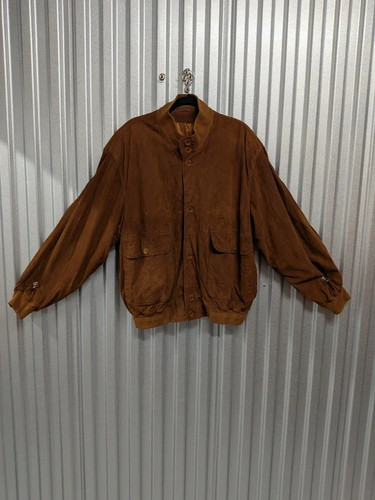 Vintage wildleder bomberjacke - vintage,