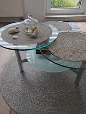 couchtisch 3 glasplatten alle platten um 360° schwenkbar chrom 