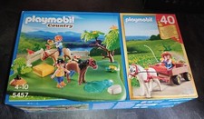 Playmobil 5457 - Reiter Mit Ponys Und Wagen - NEU (Box Beschädigt)