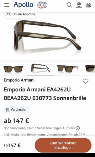 Emporio armani sonnenbrille - emporio,