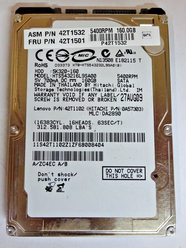 Hitachi 160gb - hitachi,