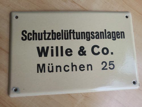 Bunkerschild schutzbelüftungs - bunkerschild,