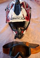 Kinder Crosshelm Rocc  Gr.xxxs 50,mit Schutzbrille