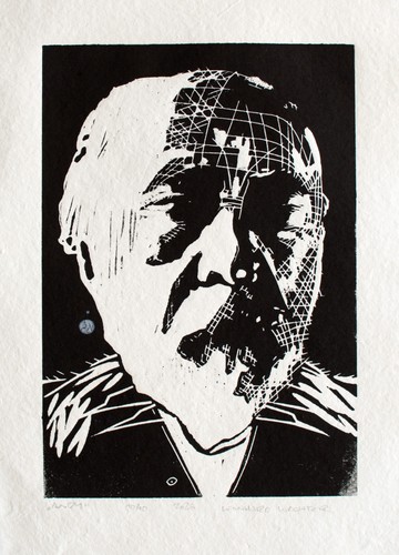 Leonhard wachter linolschnitt - leonhard,