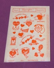 DDR Typofix Haftdruckabreibfolie Rubbelbilder - 4171 HERZMOTIVE VINTAGE OSTALGIE