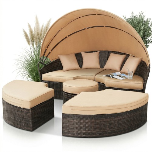 Sonneninsel sonnenliege rattan - sonnenliege,