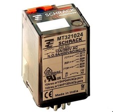 Schrack Relais MT321024 – 24V DC Spule, 3 Wechsler, 250VAC / 10A, 1St.