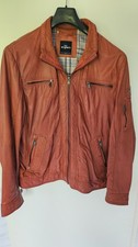 ENGBERS  Lederjacke rot orange