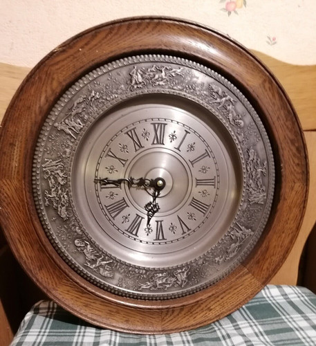Grosse wanduhr holz zinn - wanduhr,